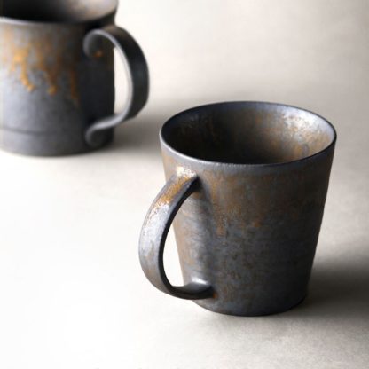 Керамическая чашка, глазурь антик, в японском стиле