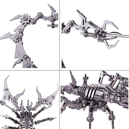 Трехмерный металлический конструктор-паззл — фигурка скорпиона